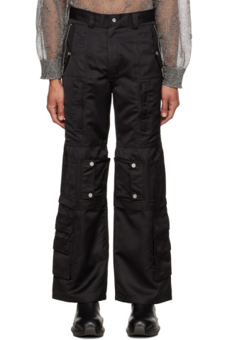 C2H4: Black Military Work Cargo Pants | SSENSE