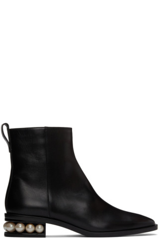 Nicholas Kirkwood Ankle Boot in Black: Geometric Queen