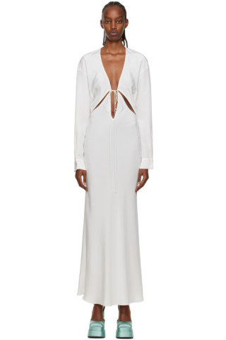 Christopher Esber: White Triquetra Maxi Dress | SSENSE