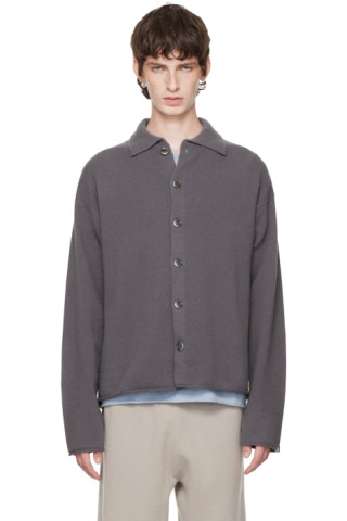 extreme cashmere: Gray n°237 Jim Cardigan | SSENSE