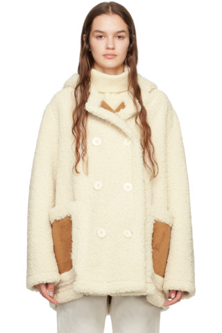 Off-White Khalessi Coat by Stand Studio on Sale