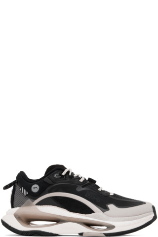 Black Exceed Infinity Sneakers by Li-Ning on Sale