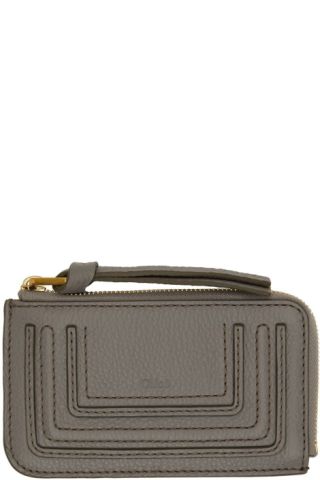 Chloé Women's Marcie Medium Compact Wallet - Gray - Wallets