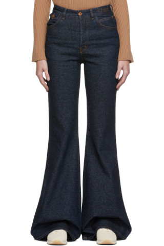 Zular flare jeans (dark blue)