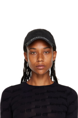 Balenciaga: Black Cotton Cap | SSENSE