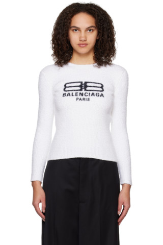 balenciaga white jumper