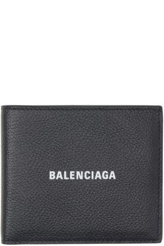 Balenciaga: Black Cash Cardholder | SSENSE Canada