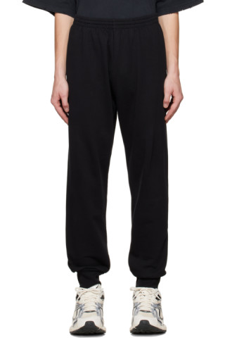 Balenciaga: Black Loose Lounge Pants | SSENSE