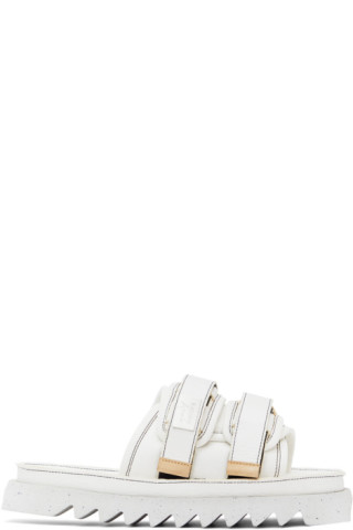 White Suicoke Edition Moto Sandals by Marsèll on Sale