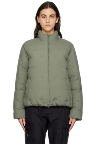 Khaki 5.0 Right Down Jacket by Post Archive Faction (PAF) on Sale