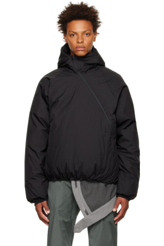 Post Archive Faction (PAF): Black Center Down Jacket | SSENSE