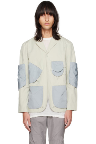 Gray Center Jacket by Post Archive Faction (PAF) on Sale