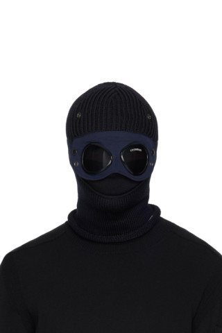 Navy Goggle Balaclava by C.P. Company on Sale