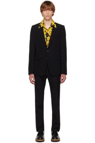 Dries Van Noten: Black Wool Suit | SSENSE