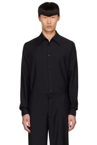 The Row: Black Kroner Shirt | SSENSE