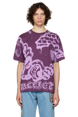 Rassvet: Purple Spray T-Shirt | SSENSE