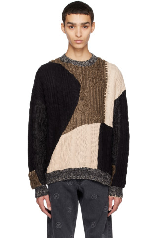 Andersson Bell: Brown & Black Daphne Sweater | SSENSE