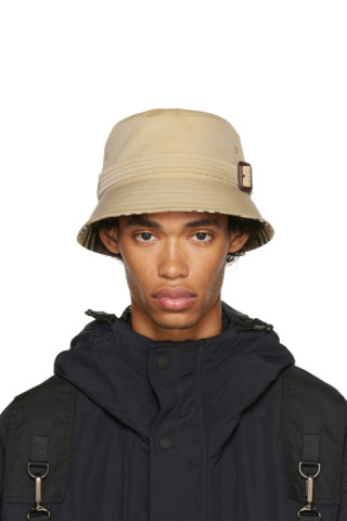 Burberry: Beige Heritage Bucket Hat | SSENSE