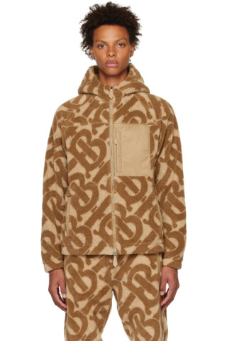 Louis Vuitton Monogram Fleece Parka, Brown, 38