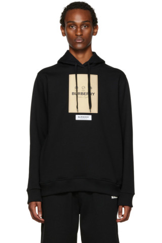 Burberry: Black Owie Hoodie | SSENSE