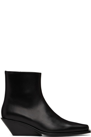 Ann Demeulemeester: Black Gerda Boots | SSENSE