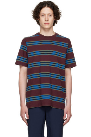 Wood Wood: Burgundy Sami T-Shirt | SSENSE Canada