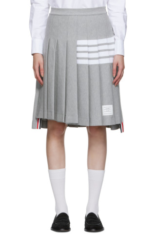 THOM BROWNE シルク混ジャガードスカート