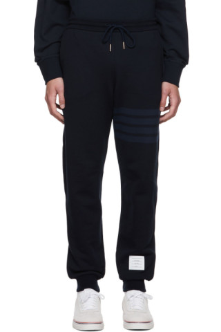 Thom Browne: Navy 4-Bar Lounge Pants | SSENSE