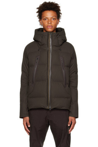 SSENSE Exclusive Brown Mountaineer Down Jacket by Descente ALLTERRAIN ...