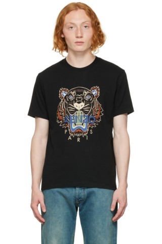 Black Kenzo Paris Tiger T-Shirt by on Sale