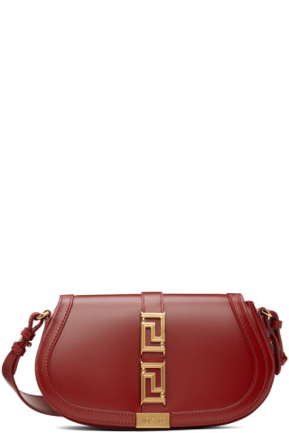 VERSACE GRECA GODDESS LARGE SHOULDER BAG PARADE RED – Enzo