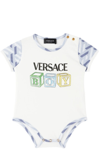 Versace Baby White Medusa Bodysuit Versace