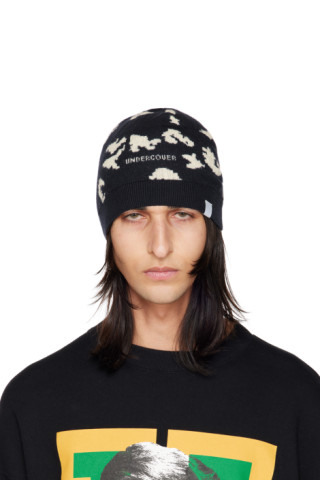 UNDERCOVER: Navy Jacquard Beanie | SSENSE