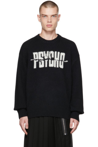 Undercover: Black Jacquard Sweater | SSENSE