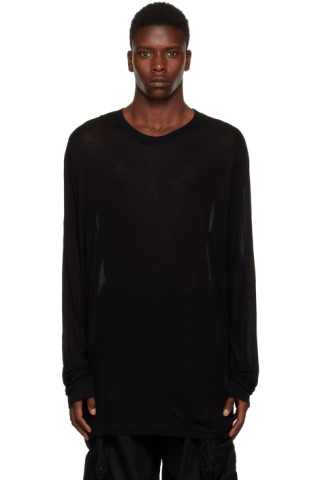 Black Prism Long Sleeve T-Shirt by Julius on Sale