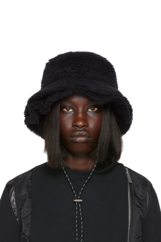 Patou bucket hat in faux shearling main image 1