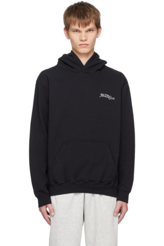 Black Rizzoli Hoodie by Sporty & Rich on Sale