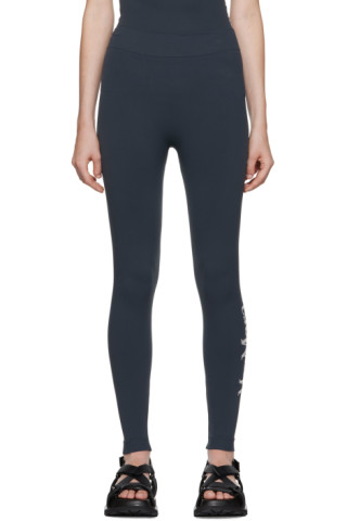 Womens Max Mara blue Logo Leggings