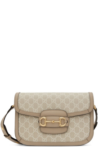 Horsebit 1955 cloth handbag Gucci Beige in Cloth - 31825582