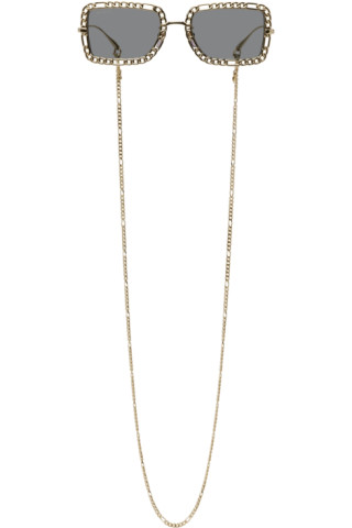 white and gold gucci sunglasses