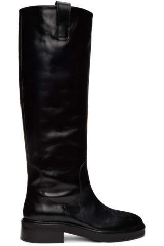 Black Henry Boots by Aeyde on Sale