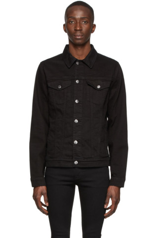 FRAME: Black Denim Jacket | SSENSE