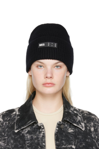 MCQ: Black Rib Beanie | SSENSE