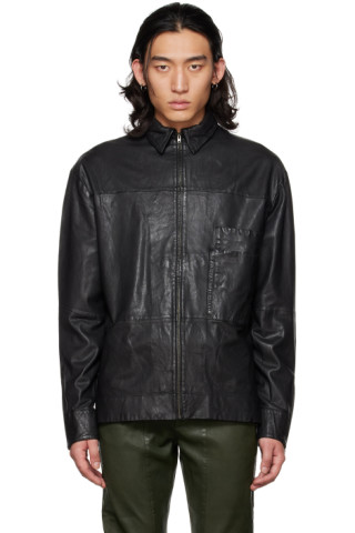 FREI-MUT: Black Leather Jacket | SSENSE