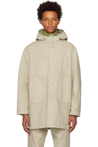 3MAN: Gray Workwear Parka | SSENSE