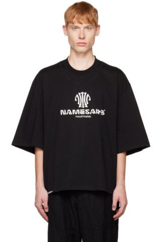 Black Mayo T-Shirt by NAMESAKE on Sale