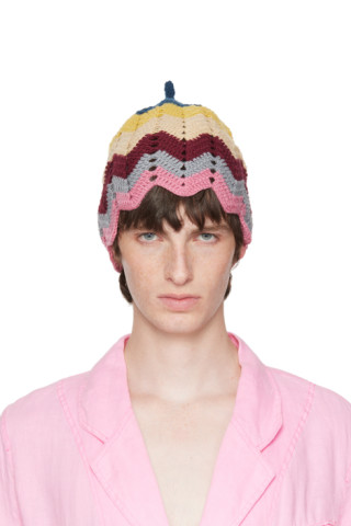 SSENSE Exclusive Multicolor Gumnut Beanie by Edward Cuming on Sale