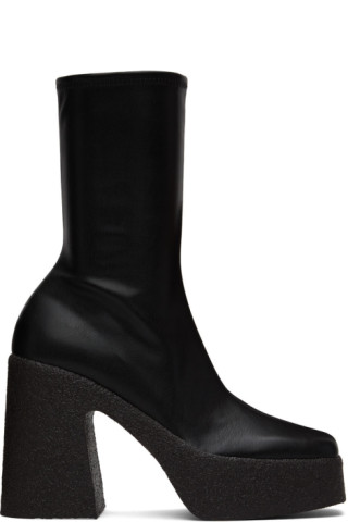 Stella McCartney: Black Chunky Boots | SSENSE