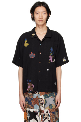 Story mfg.: Black Greetings Shirt | SSENSE