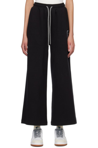 Black PUMA x AMI Wide Pants - AMI PARIS OFFICIAL RO